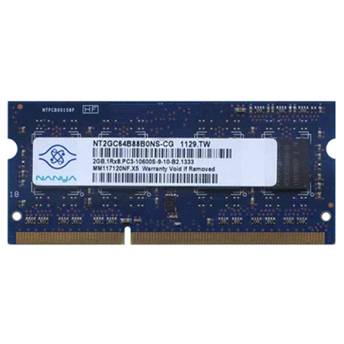 Nanya 2GB NT2GC64B88B0NS-CG DDR3-1333 SODIMM PC3-10600 NON-ECC