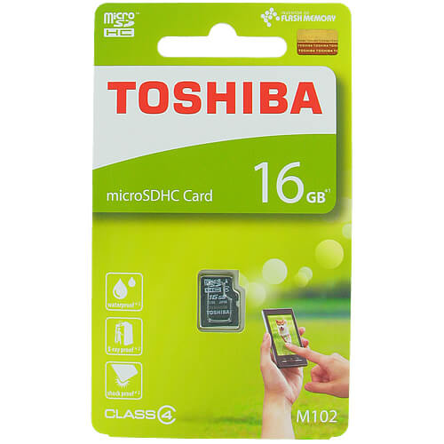 Toshiba M102 16GB THN-M102K0160A4 microSDHC Memory Card C4