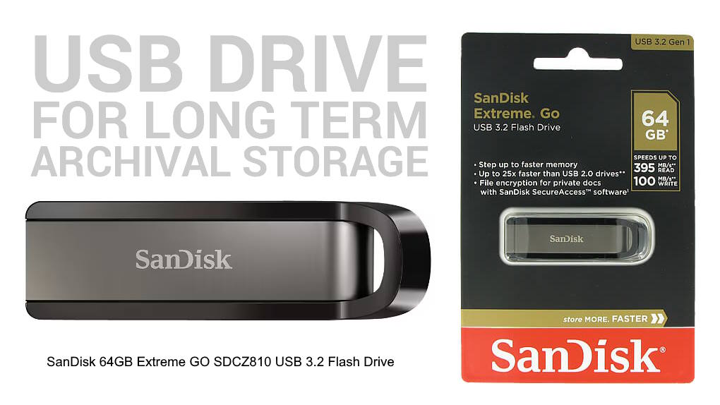 USB Drive for Long Term Archival Storage