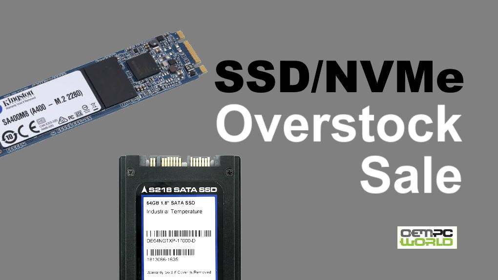 Discount Pricing on Delkin, Kingston and Samsung SSDs