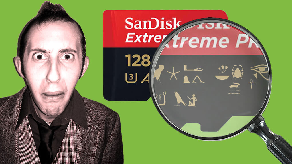 What are those hieroglyphic characters on SD Cards?