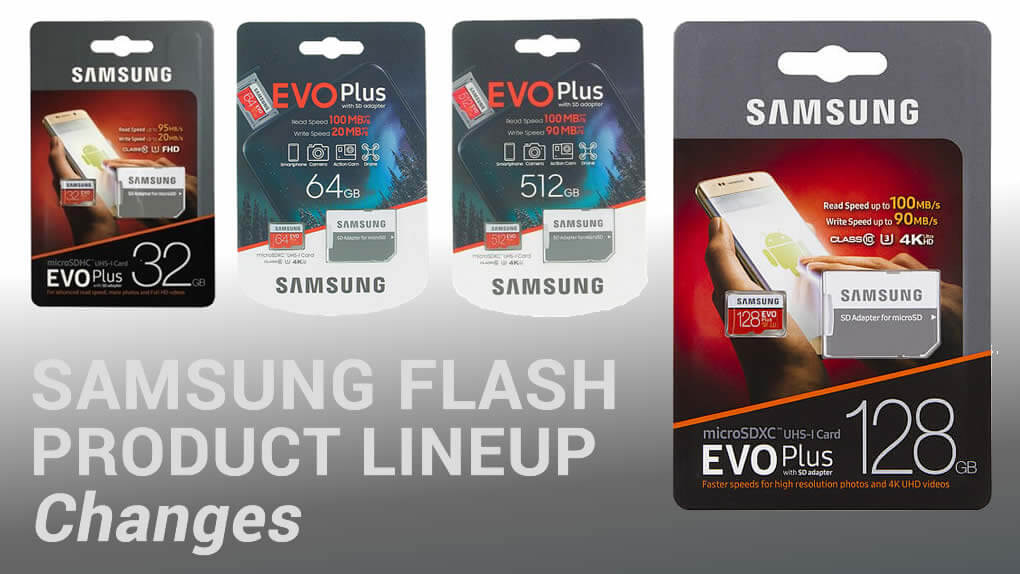 Important change to Samsung flash product lineup