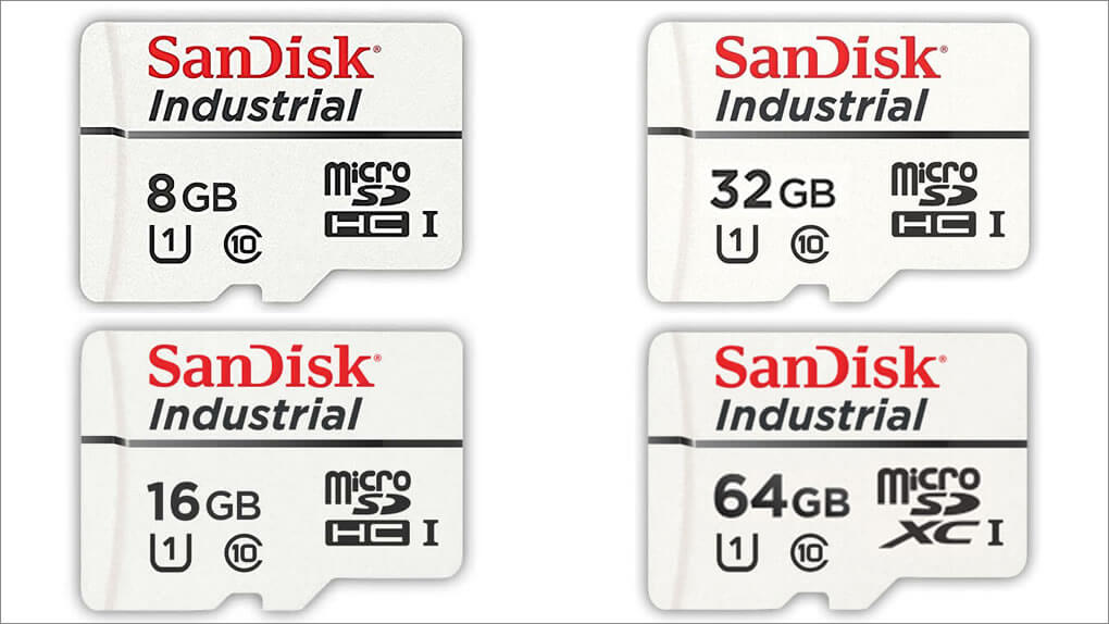 SanDisk Industrial SDSDQAF3 micro SD Card updates