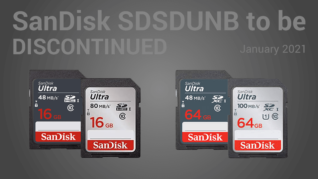 SanDisk SDSDUNB Series to be discontinued