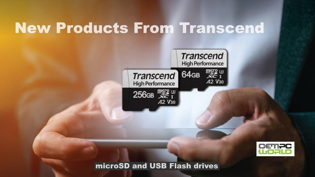 New flash memory products from Transcend in stock now