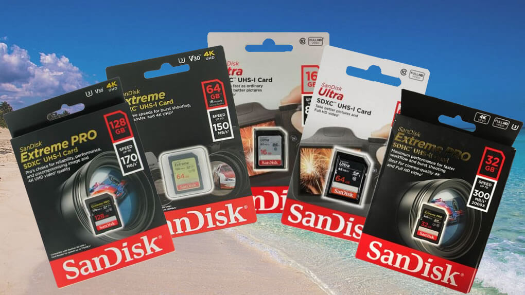 Updated SanDisk Lineup - Standard SD Cards, Summer 2020