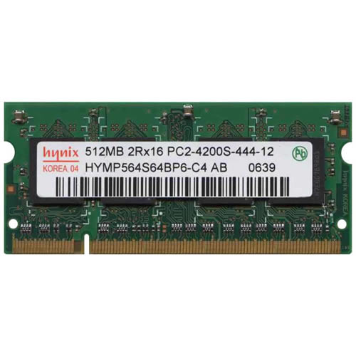 Hynix 512MB HYMP564S64BP6-C4 DDR2-533 SODIMM PC2-4200 NON-ECC