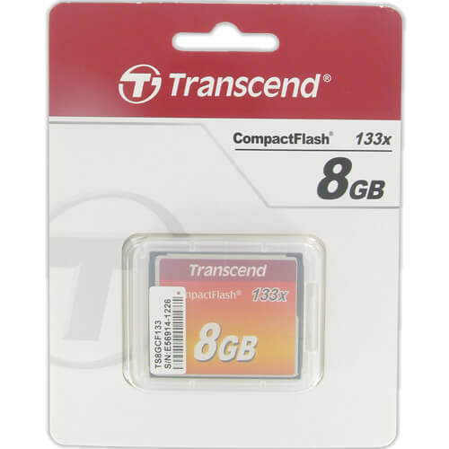 Transcend 8GB TS8GCF133 CF Card 133X