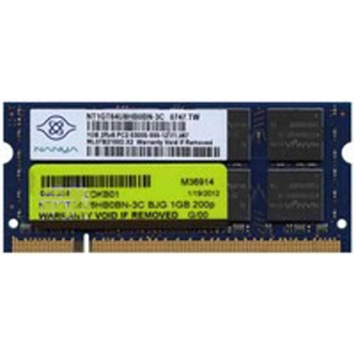 Nanya 1GB NT1GT64U8HB0BN-3C DDR2-667 SODIMM PC2-5300 NON-ECC