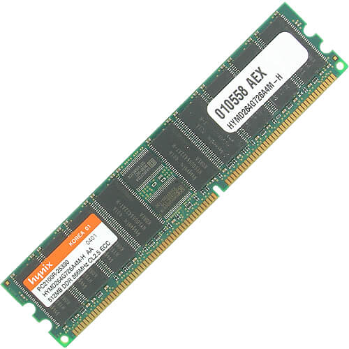 Hynix 512MB HYMD264G726A4M-H DDR-266 RDIMM PC2100 ECC