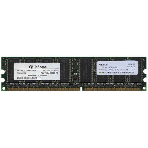 Infineon 256MB HYS64D32300GU-6-B DDR-333 UDIMM PC2700 NON-ECC