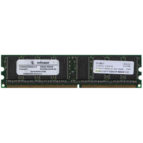 Infineon 256MB HYS64D32300GU-6-C DDR-333 UDIMM PC2700 NON-ECC