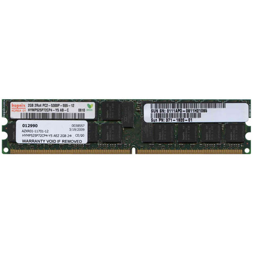 Hynix 2GB HYMP525P72CP4-Y5 DDR2-667 RDIMM PC2-5300 ECC