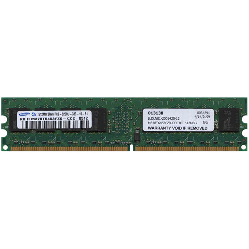 Samsung 512MB M378T6453FZ0-CCC DDR2-400 UDIMM PC2-3200 NON-ECC