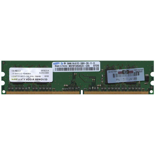 Samsung 256MB M378T3354EZ3-CE6 DDR2-667 UDIMM PC2-5300 NON-ECC