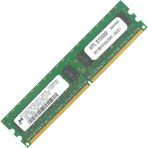 Micron 2GB MT18HTF25672AY-667E1 DDR2-667 UDIMM PC2-5300 ECC