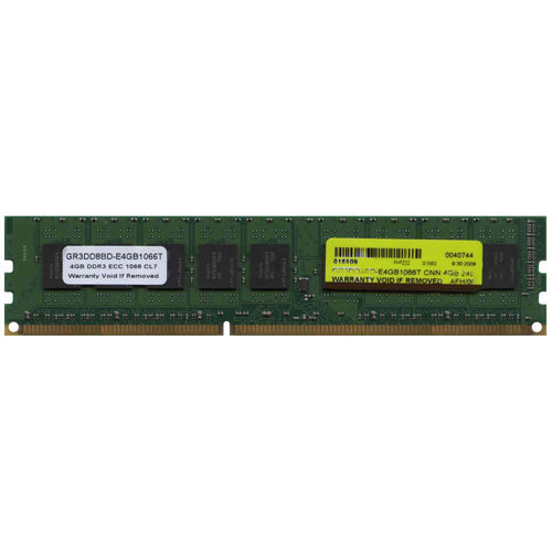 GoRAM 4GB GR4GU18H2568-66-HPXX DDR3-1066 UDIMM PC3-8500 ECC