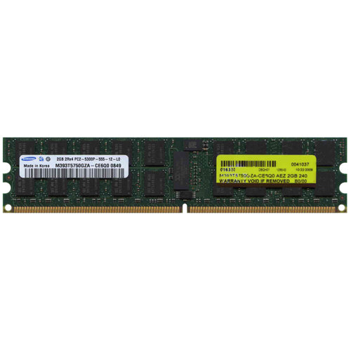 Samsung 2GB M393T5750GZA-CE6Q0 DDR2-667 RDIMM PC2-5300 ECC