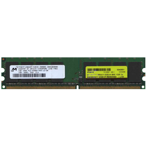 Micron 1GB MT8HTF12864AY-53EA4 DDR2-533 UDIMM PC2-4200 NON-ECC