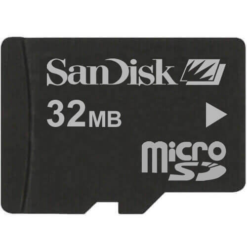SanDisk 32MB SDSDQ-32 microSD Memory Card 80X
