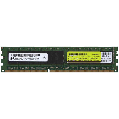 Micron 4GB MT18JSF51272AZ-1G4A1 DDR3-1333 UDIMM PC3-10600 ECC