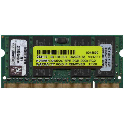 Kingston 2GB KVR667D2S5/2G DDR2-667 SODIMM PC2-5300 NON-ECC