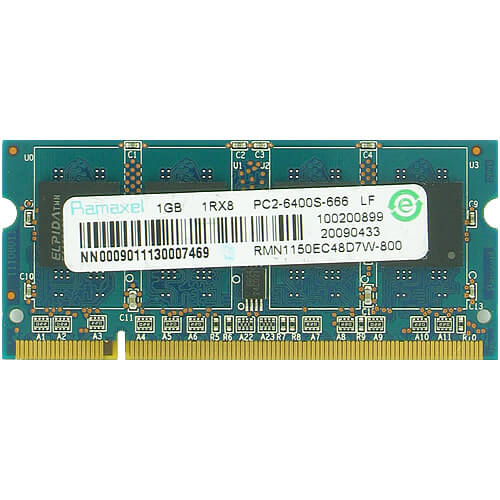 Ramaxel 1GB RMN1150EC48D7W-800 DDR2-800 SODIMM PC2-6400 NON-ECC