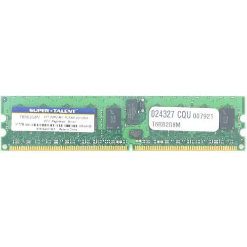 SuperTalent 2GB  T6RB2G8M DDR2-667 RDIMM PC2-5300 ECC