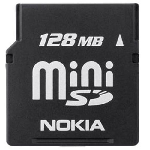 Nokia 128MB SDSDM-128 miniSD Memory Card 60X