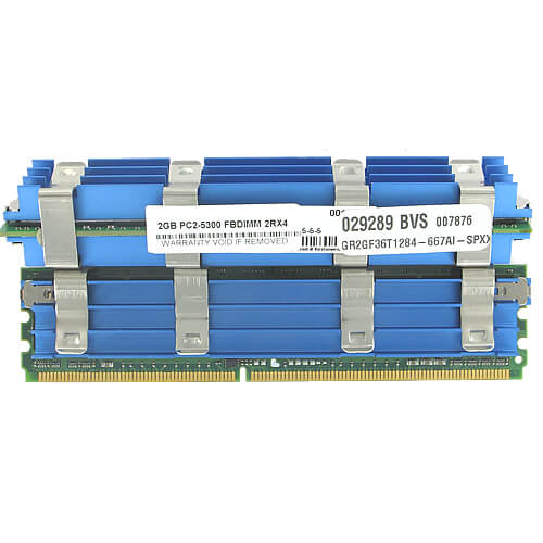 GoRAM 2GB GR2GF36T1284-667AI-SPXX DDR2-667 FBDIMM PC2-5300 ECC