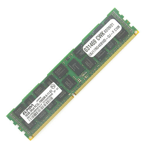 Elpida 16GB EBJ17RG4EBWD-DJ-F DDR3-1333 RDIMM PC3-10600 ECC