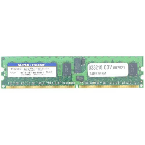 SuperTalent 2GB T4RB2G8M DDR2-400 RDIMM PC2-3200 ECC