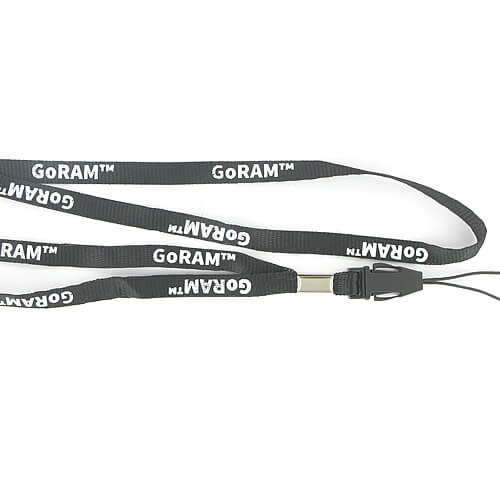 GoRAM  LANYARD-BLK-LI-LOGO Lanyard