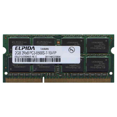 Elpida 2GB EBJ21UE8BAU0-AE-E DDR3-1066 SODIMM PC3-8500 NON-ECC