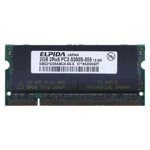 Elpida 2GB EBE21UE8ABDA-6E-E DDR2-667 SODIMM PC2-5300 NON-ECC