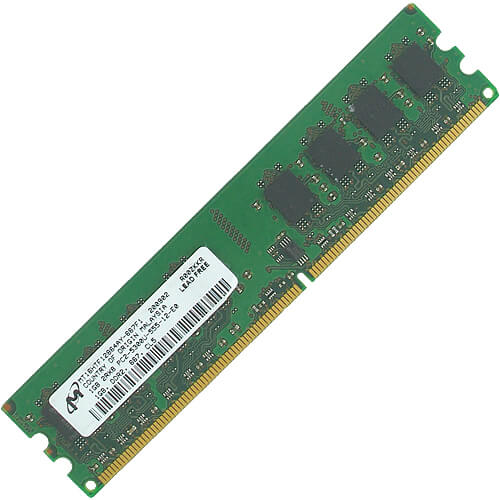 Micron 1GB MT16HTF12864AY-667F1 DDR2-667 UDIMM PC2-5300 NON-ECC