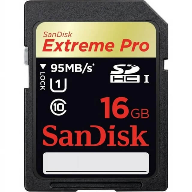 SanDisk Extreme Pro 16GB SDSDXPA-016G SDHC Memory Card C10