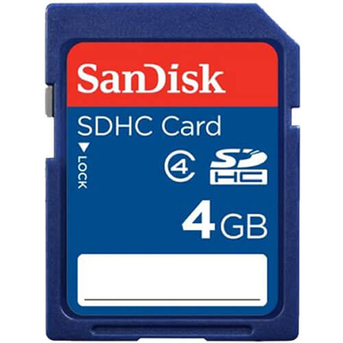 SanDisk 4GB SDSDB-004G SDHC Memory Card C4