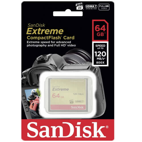 SanDisk Extreme 64GB SDCFXSB-064G-G46 CF Card 800X