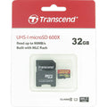Transcend Ultimate 32GB TS32GUSDHC10U1 microSDHC Memory Card C10 U1 UHS-I