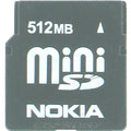 Nokia 512MB SDSDM-512 miniSD Memory Card 60X