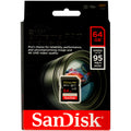 SanDisk Extreme Pro 64GB SDSDXXG-064G-GN4IN SDXC Memory Card C10 U3 V30 UHS-I