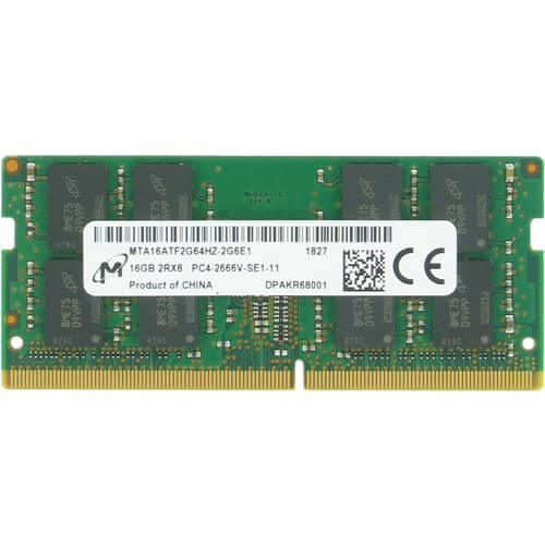 Micron  16GB MTA16ATF2G64HZ-2G6E1 DDR4-2666 SODIMM PC4-21300 NON-ECC
