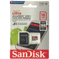 SanDisk Ultra 16GB SDSQUAR-016G-GN6MA microSDHC Memory Card C10 A1 UHS-I