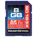Delkin 8GB DDSD1638G-BT SDHC Memory Card C10 U1 UHS-I