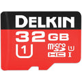 Delkin 32GB S232BPH4Y-UR500-P microSDHC Memory Card C10 U1 UHS-I
