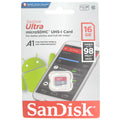 SanDisk Ultra 16GB SDSQUAR-016G-GN6MN microSDHC Memory Card C10 A1 UHS-I