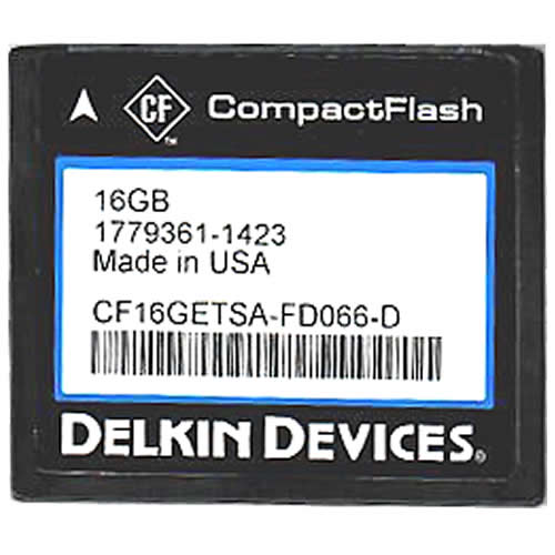 Delkin 16GB CF16GETSA-FD066-D CF Card 174X