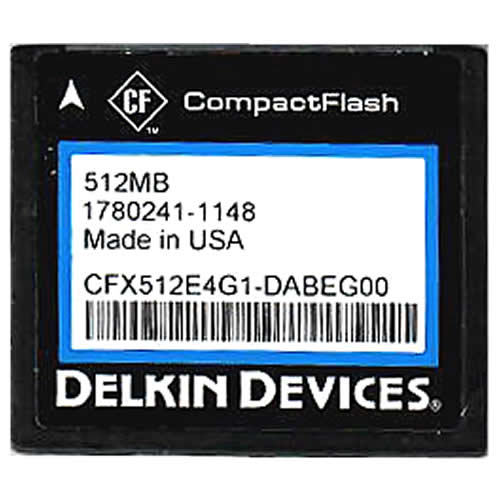 Delkin 512MB CFX512E4G1-DABEG00 CF Card 53X