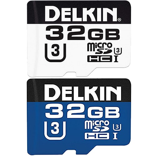 Delkin 32GB BBMSD660-32GB microSDHC Memory Card C10 U3 UHS-I